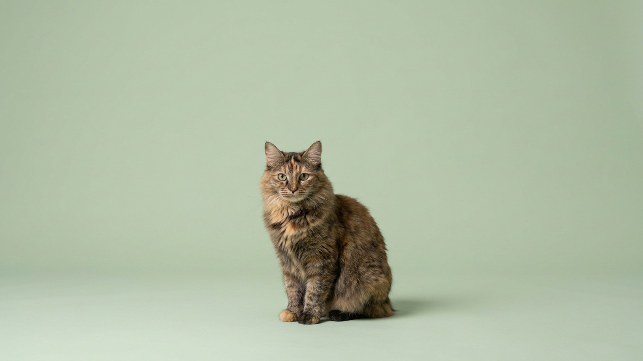 Кошка породы мэнкс — округлое тело, короткий или отсутствующий хвост, густая шерсть